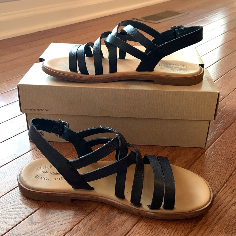 Kork-ease black sandals